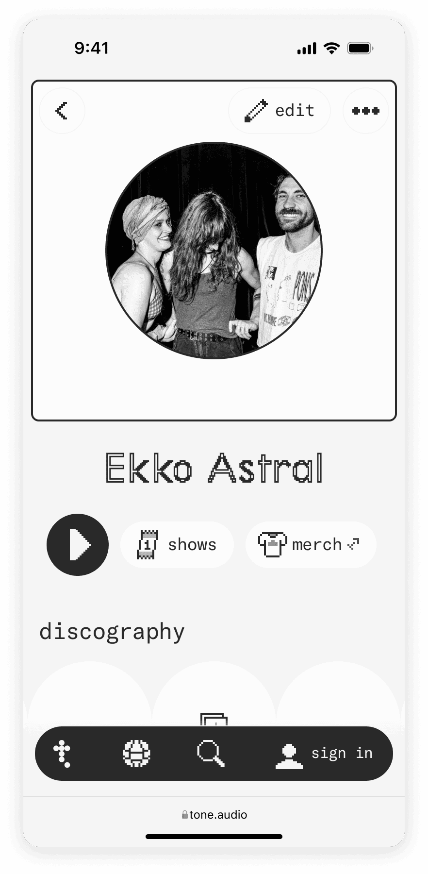 Ekko Astral on Tone